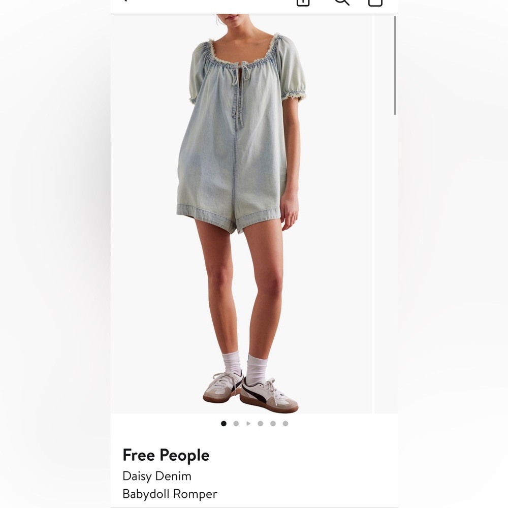 Free People Daisy Denim Romper